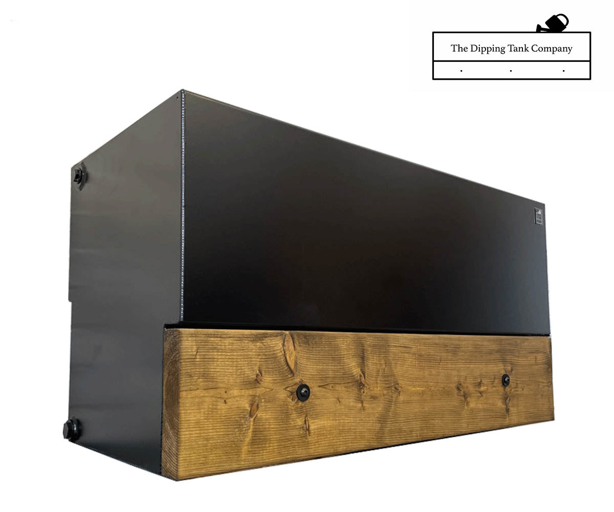 garden dipping tank 1 metre wide - front right corner low