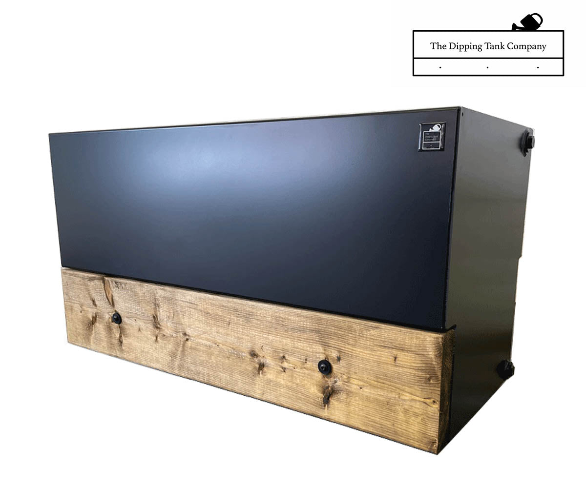 garden dipping tank 1 metre wide - front right corner low
