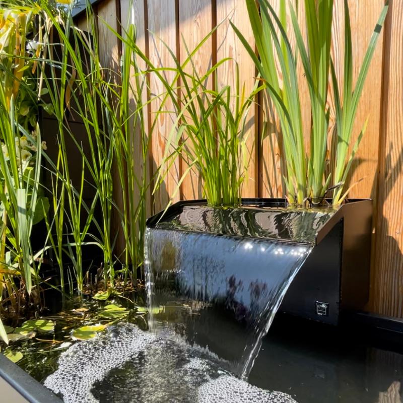 blade style waterfall on dipping tank